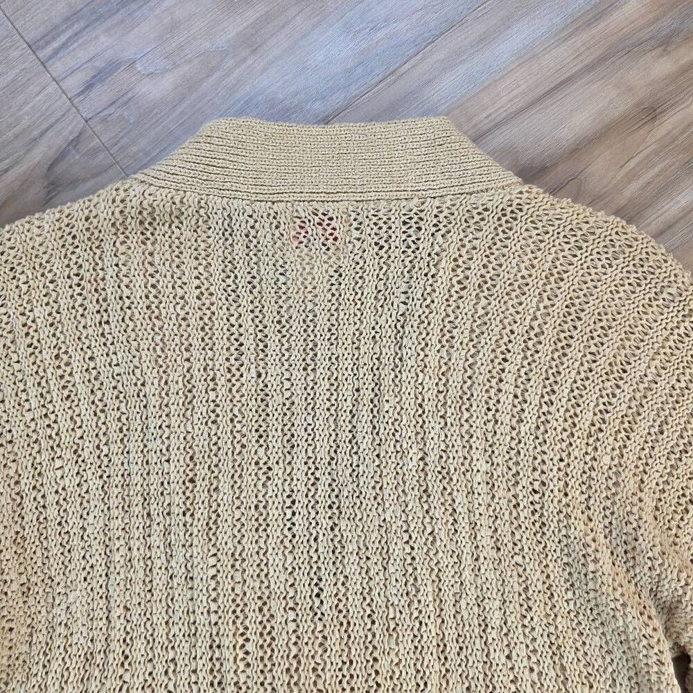 Ruby Rd Tan Knit Single Button Cardigan Sweater L… - image 4